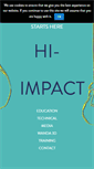 Mobile Screenshot of hi-impact.co.uk